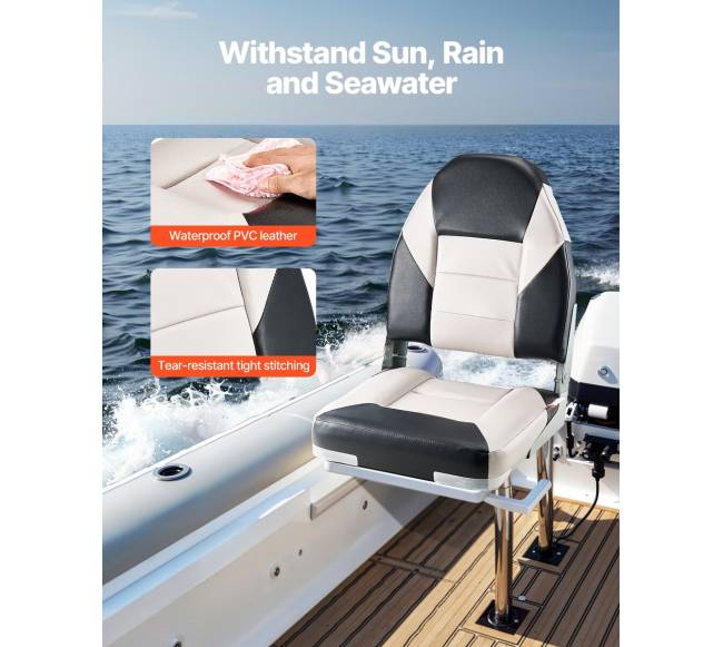 Valties kėdė su aukštu atlošu juoda ir pilka2