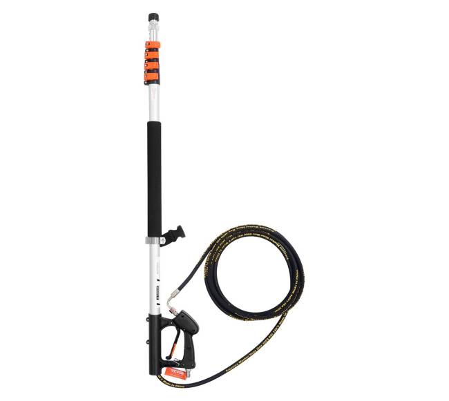 Aukšto slėgio plovimo teleskopinis antgalis su šepečiu0