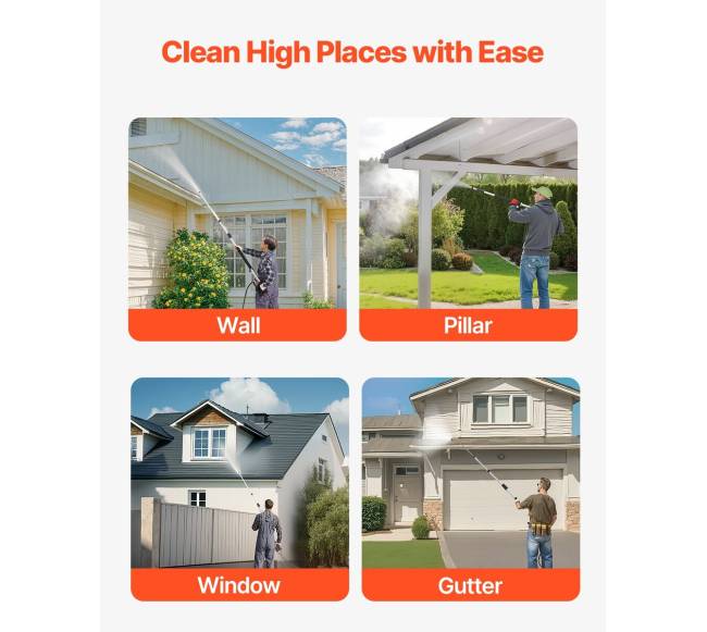 Aukšto slėgio plovimo teleskopinis antgalis su šepečiu5