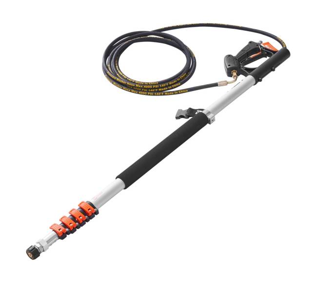 Aukšto slėgio plovimo teleskopinis antgalis su šepečiu8