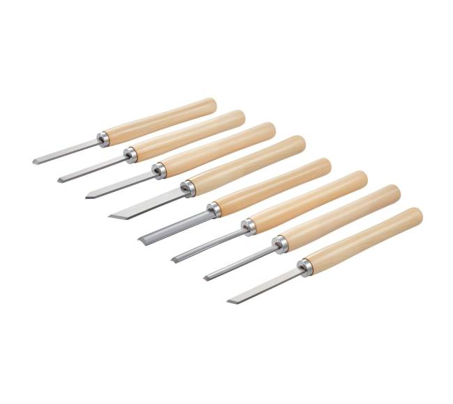 8 vnt. medžio tekinimo kaltų rinkinys su plieniniais ašmenimis10