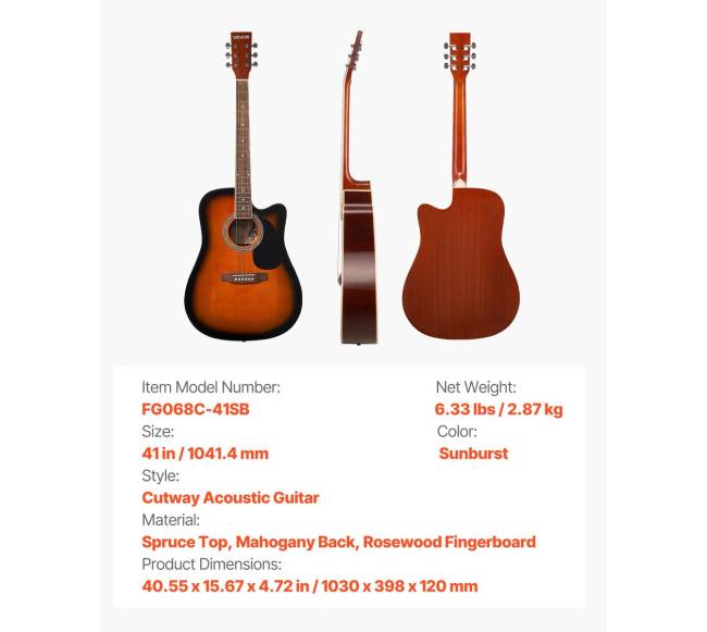 41 colių akustinė gitara pradedantiesiems6