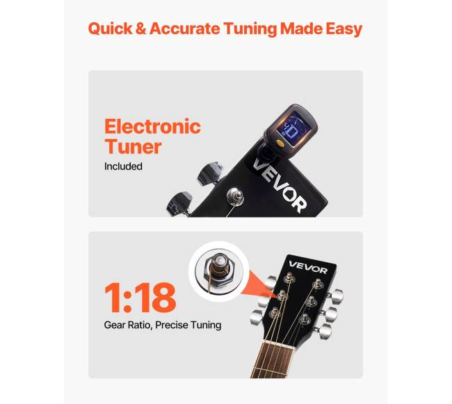 Drednoto akustinė gitara 104 cm rinkinys3