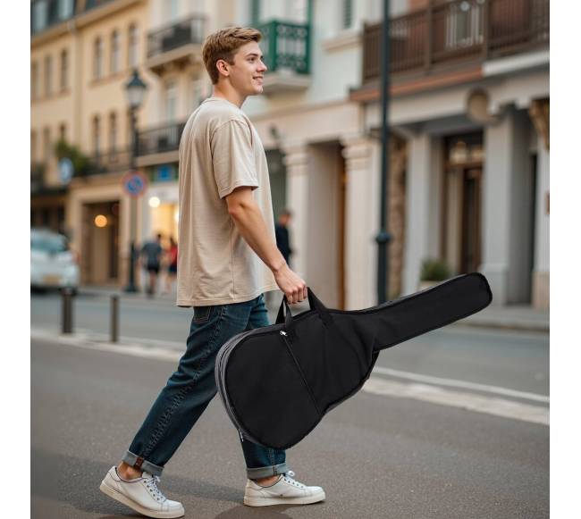 Drednoto akustinė gitara su priedais, 40 cm7