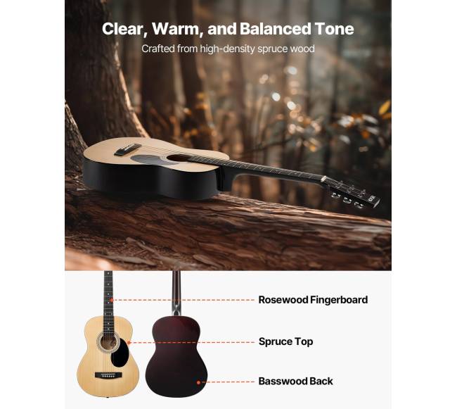 36 colių akustinė gitara pradedantiesiems1