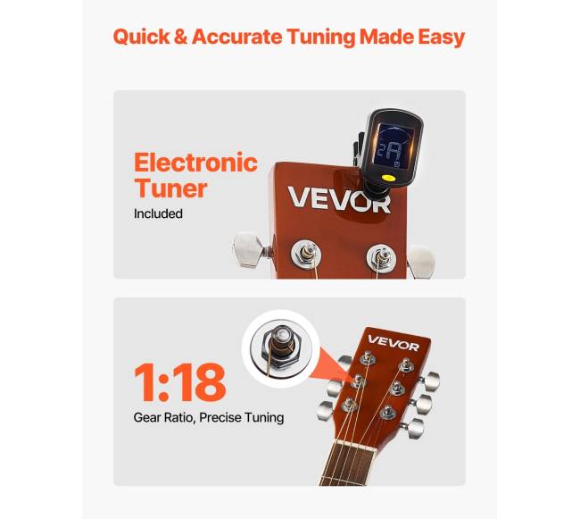 41 colių dreadnought akustinė gitara pradedantiesiems3