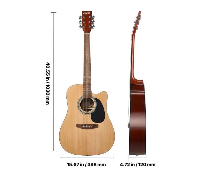 41 cm akustinė gitara su dėklu8
