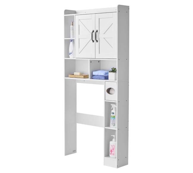 Baltas vonios spintelė virš tualeto8