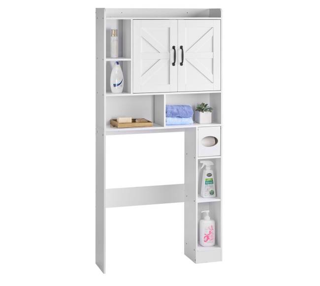 Baltas vonios spintelė virš tualeto9