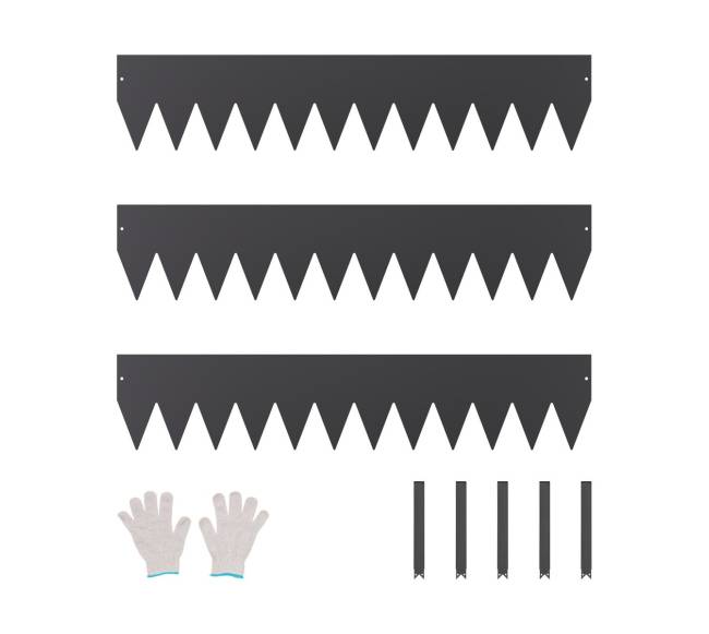 Plieniniai kraštovaizdžio kraštai, 3 vnt, 40 x 8 cm0