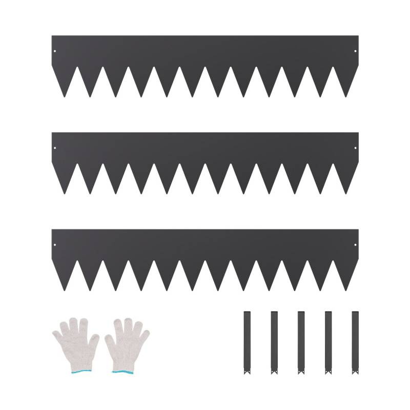 Plieniniai kraštovaizdžio kraštai, 3 vnt, 40 x 8 cm0