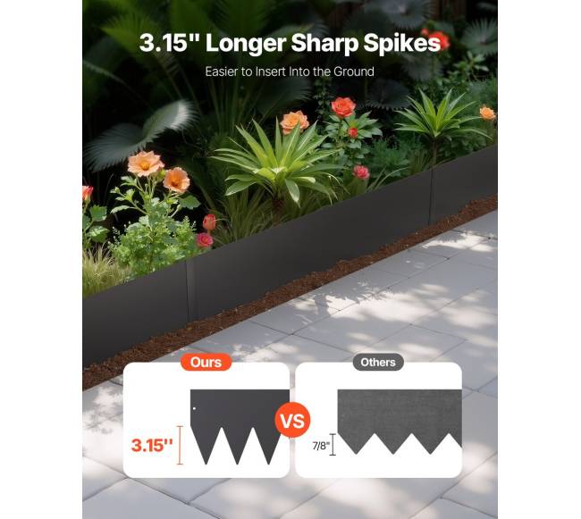 Plieniniai kraštovaizdžio kraštai, 3 vnt, 40 x 8 cm1