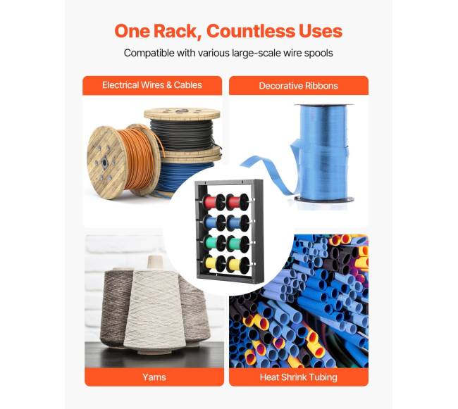 vielų ritės laikiklis su 4 reguliuojamomis strypais5