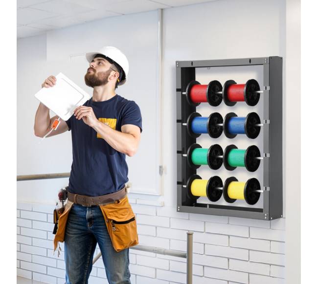 vielų ritės laikiklis su 4 reguliuojamomis strypais7