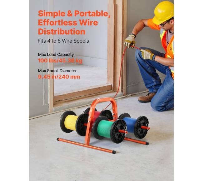 Rankinis laidų laikiklis iki 8 ritinių1