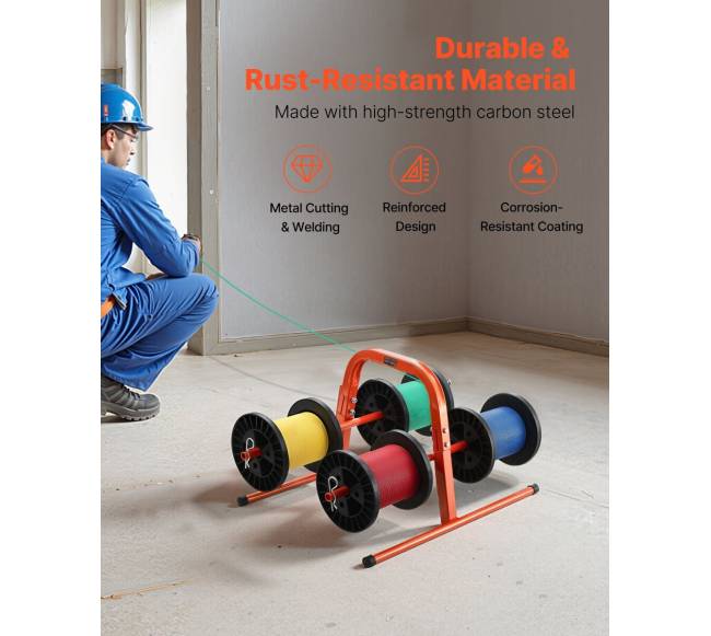 Rankinis laidų laikiklis iki 8 ritinių3