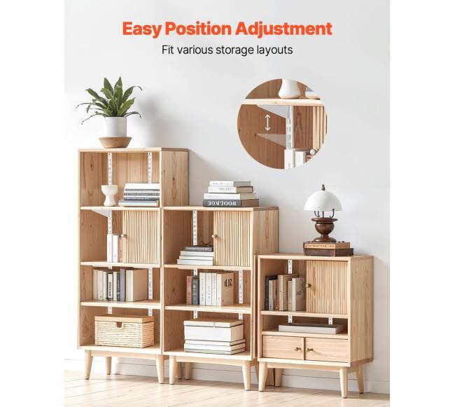 60 colių reguliuojama sieninė lentyna 5 vnt.2