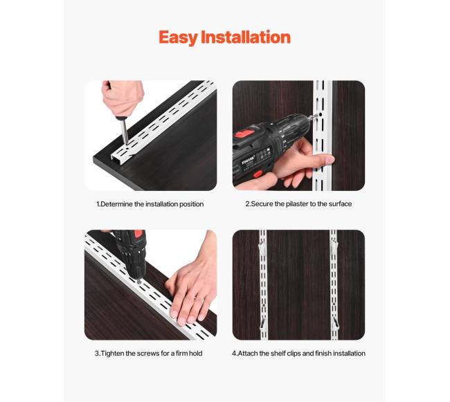 60 colių reguliuojama sieninė lentyna 5 vnt.5