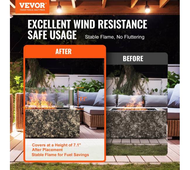 Aikštės formos dujinio laužo apsaugos stiklas1