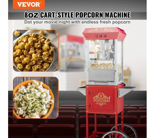 Spragėsių gaminimo aparatas su vežimėliu 850W1