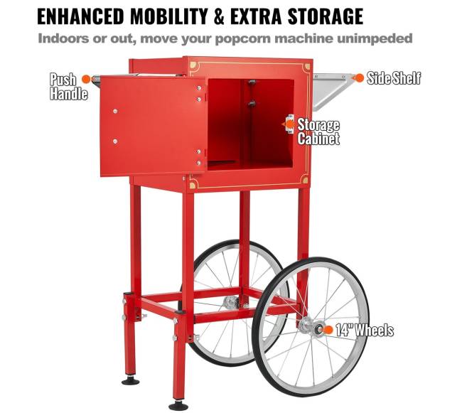 Spragėsių gaminimo aparatas su vežimėliu 850W6