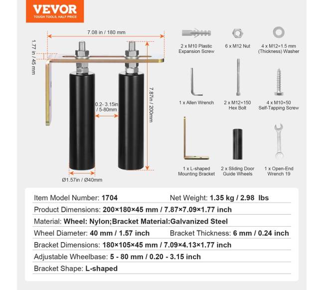 Stumdomų vartų komplektas su L laikikliu6