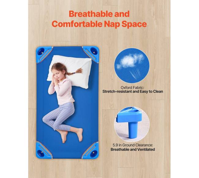 Sulankstomos vaikiškos lovelės, mėlynos, 6 vnt.3