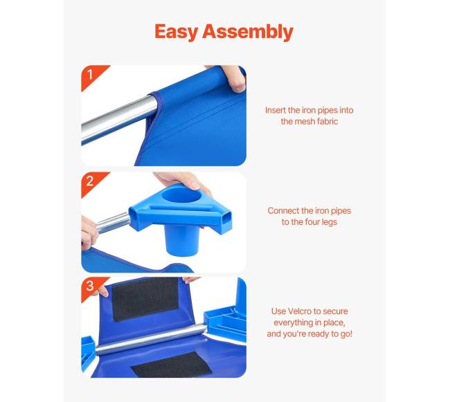 Sulankstomos vaikiškos lovelės, mėlynos, 6 vnt.6