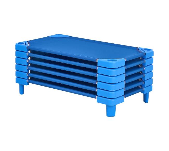 Sulankstomos vaikiškos lovelės, mėlynos, 6 vnt.8