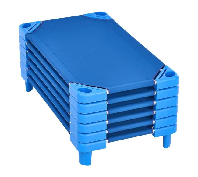 Sulankstomos vaikiškos lovelės, mėlynos, 6 vnt.10