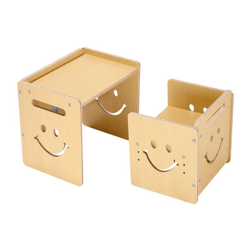 Montessori vaiko stalas su kėde ir lenta0