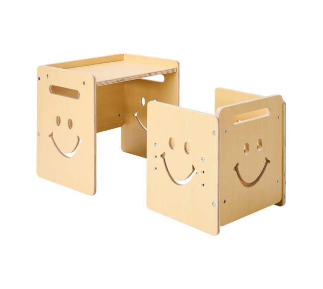 Montessori vaiko stalas su kėde ir lenta8