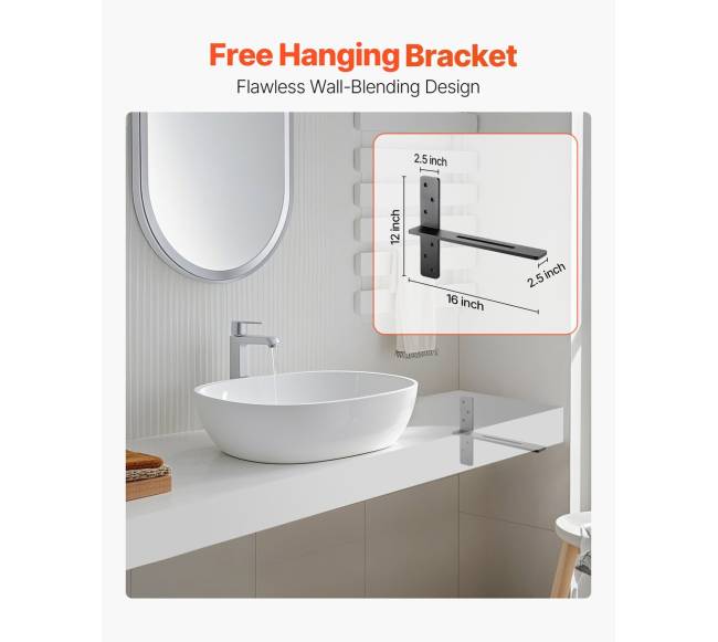 2 vnt. lentynų laikikliai 406,4 mm1