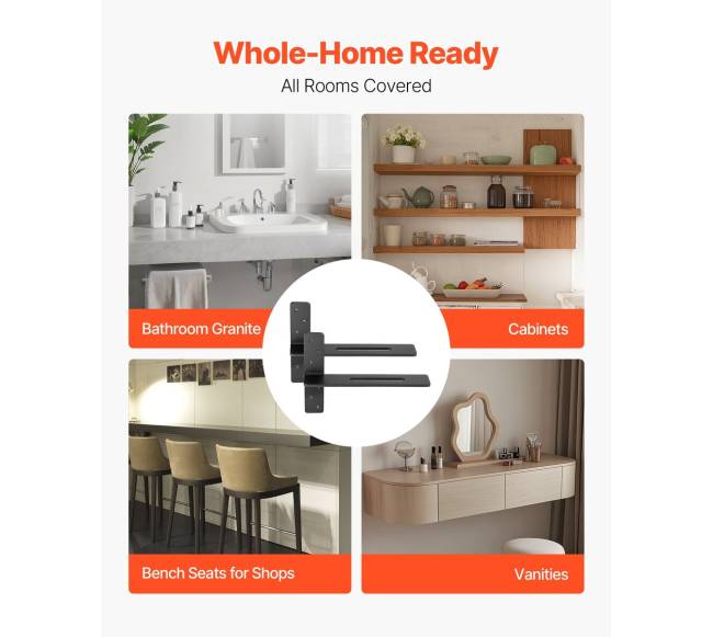 2 vnt. lentynų laikikliai 406,4 mm4