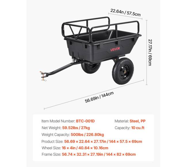 Sodo vilkimo priekaba ATV6