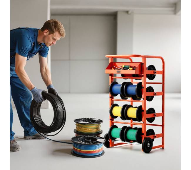 Laidų ritės laikiklis su 11 strypų7