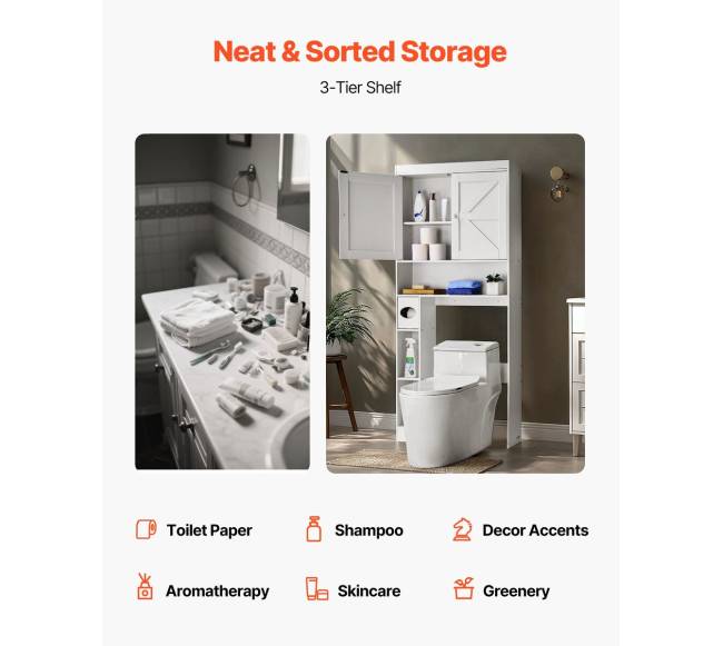 Vonios tualeto spintelė su lentyna3