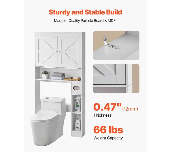 Vonios tualeto spintelė su lentyna4