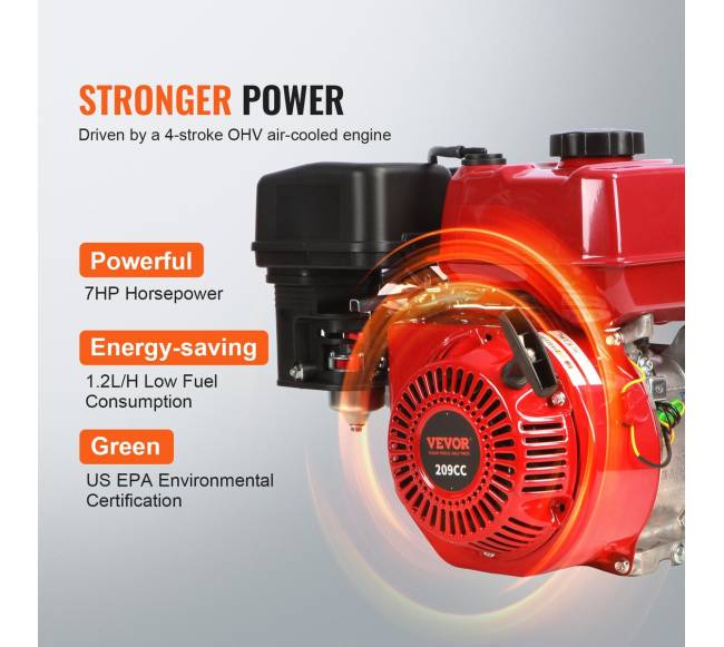 Benzininis vandens siurblys, 2" 7AG, 4-taktis3