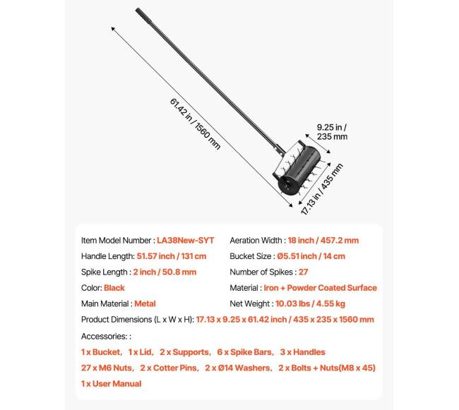 Vejos aeratorius su voleliu 45 cm6