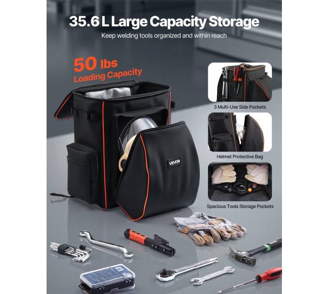 Suvirinimo kuprinė iš 600D poliesterio 35.6L1