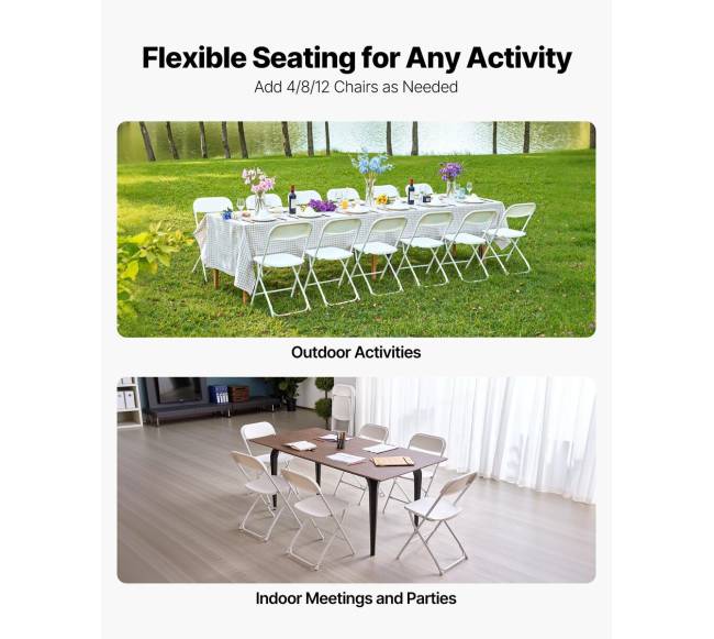 6 sulankstomų kėdžių komplektas su metaliniu rėmu6