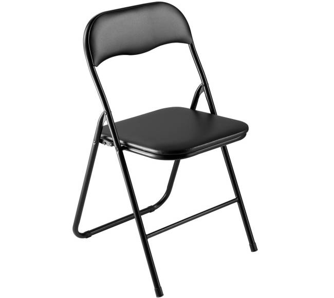 Keturių sulankstomų odinių kėdžių komplektas su paminkštinimu8