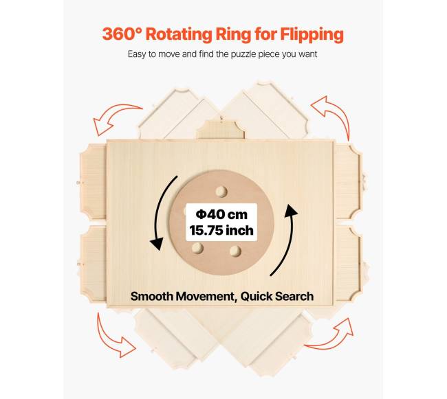 1500 dalių dėlionės lenta su stalčiais, 86x63cm2