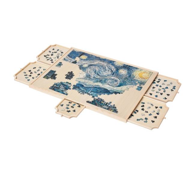 1500 dalių dėlionės lenta su stalčiais, 86x63cm8