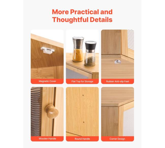 Kampinė bambuko duonos dėžutė virtuvei5