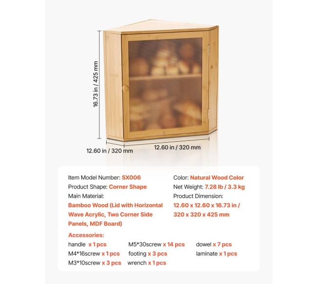 Kampinė bambuko duonos dėžutė virtuvei6