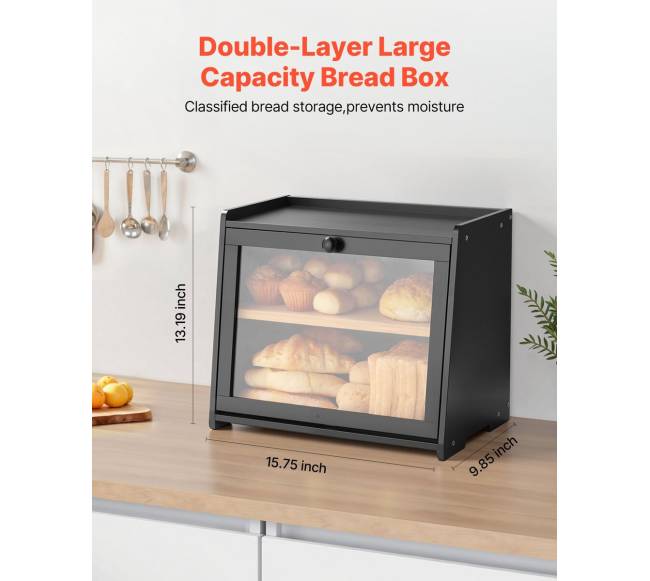 Dviejų sluoksnių duonos dėžė iš bambuko1