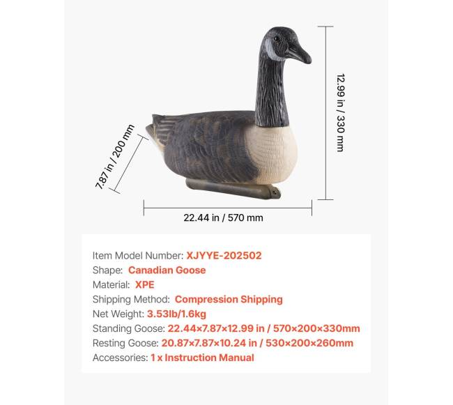 Kanados žąsų masalas plaukiojantis 6 vnt.6