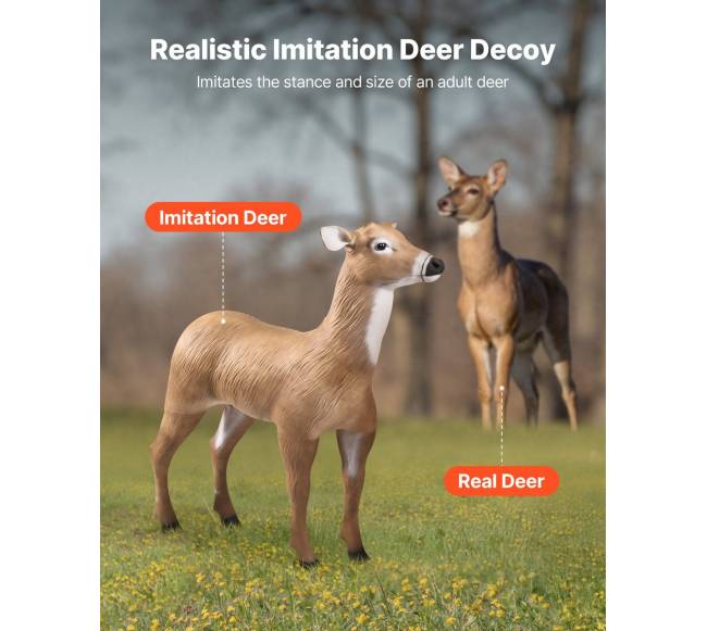 Elnių muliažas medžioklei su sulankstomomis kojomis1